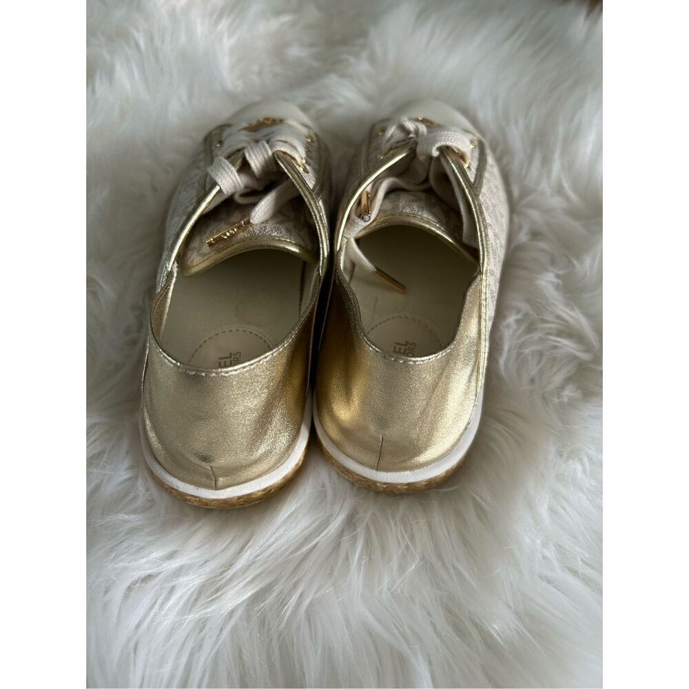 MICHAEL KORS Women's MK Signature Kristy Espadrille Flat Sneakers US Size 7M whi - Picture 6 of 9
